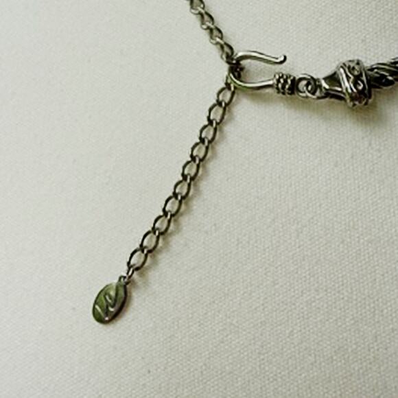 Vintage 20" Twisted Rope Chain Necklace w/Gold-Toned Pendants & Beaded Accents - Picture 9 of 9